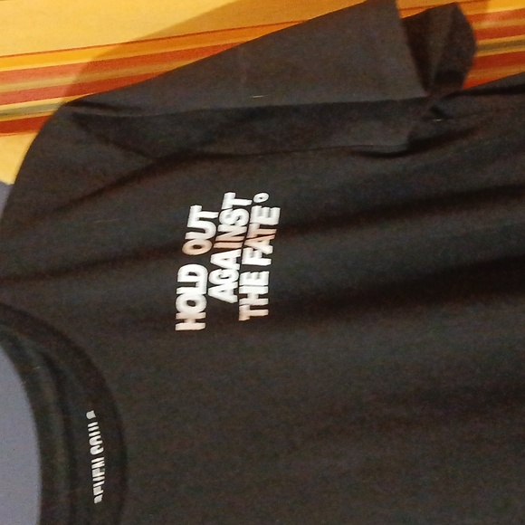 Seven Souls Black Graphic T-Shirt Hold Out Against The Fate - Picture 2 of 4